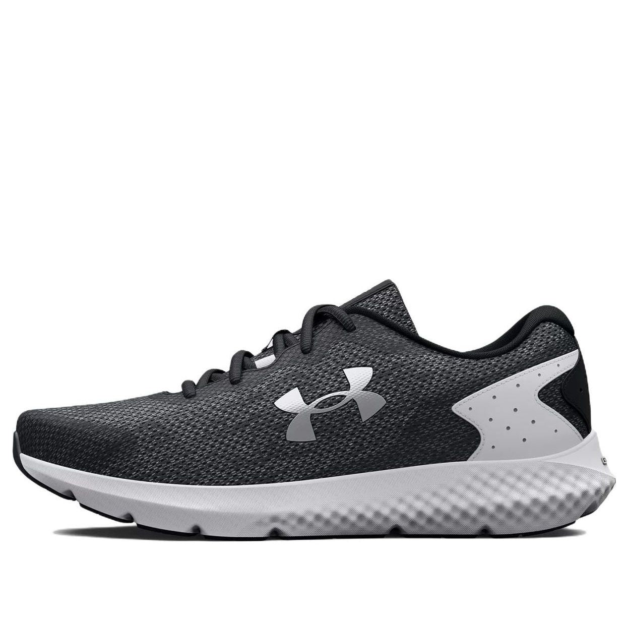 (WMNS) Under Armour Charged Rogue 3 Knit 'Black White' 3026147-001