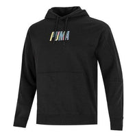 PUMA Colorful Logo Hoodie 'Black' 537706-01