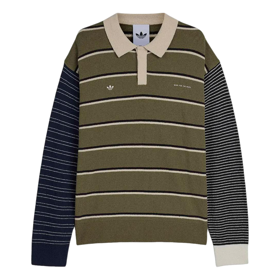 adidas x SFTM 007 Long-Sleeve T-Shirt Asia Sizing 'Olive Strata Alumina Black' KS1343