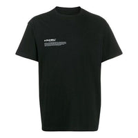 A-COLD-WALL* Mission Statement Print Tee Chest Alphabet Slogan Basic Short Sleeve Unisex Black T-Shirt SSC03BLKPTEE