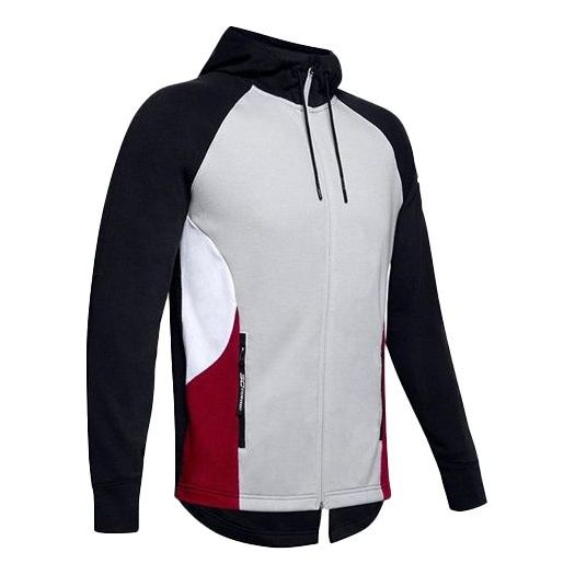Under Armour SC30 Warm Up Hoodie Jacket 'Black Grey Red' 1351317-014