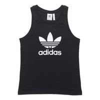 adidas originals Men's Trefoil logo Vest Black DV1509