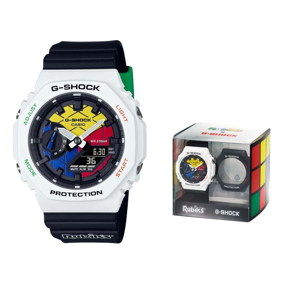 CASIO G-Shock Analog-Digital 'White Black' GAE-2100RC-1APR
