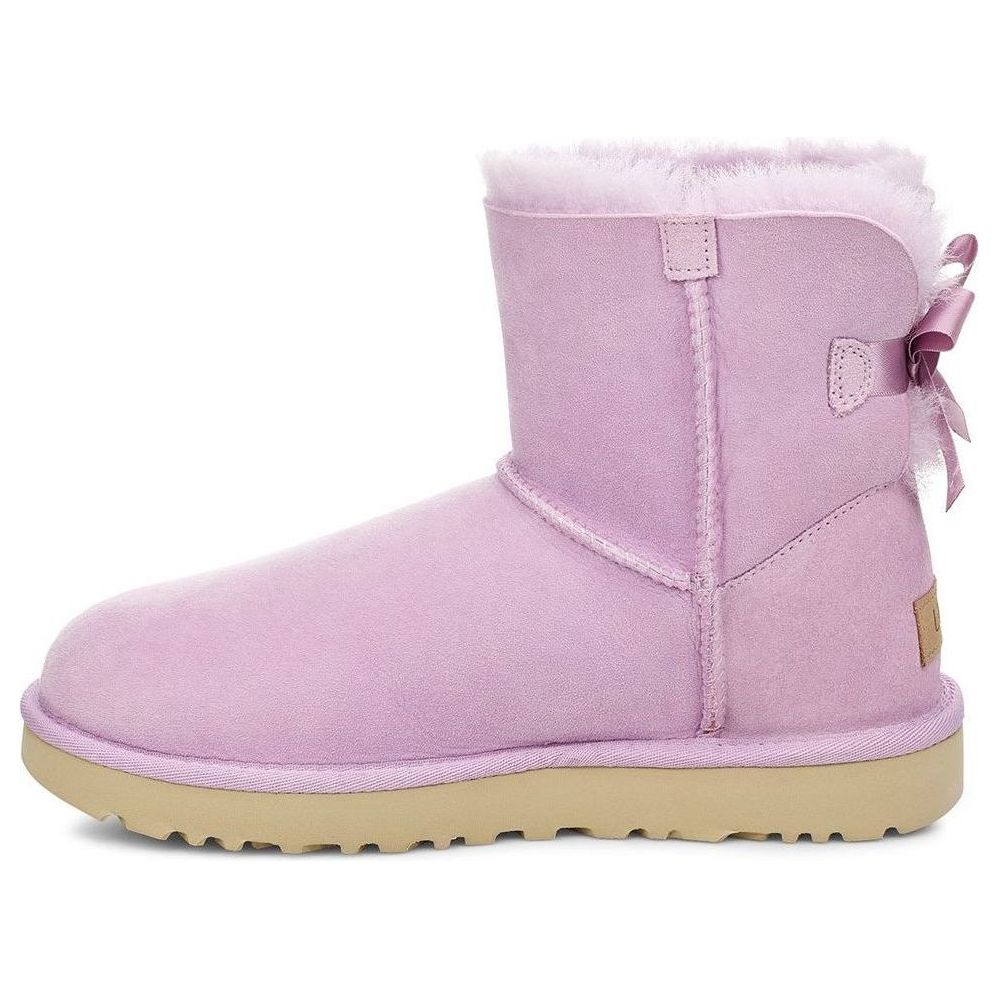 (WMNS) UGG Mini Bailey Bow II Fleece Lined Pink Purple 1016501-CATR