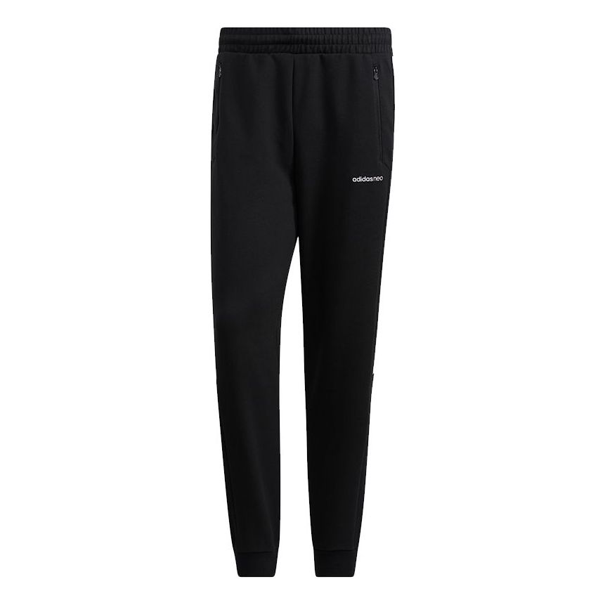 Men's adidas neo Icons 3s Tp Stripe Logo Sports Pants/Trousers/Joggers Black H14232