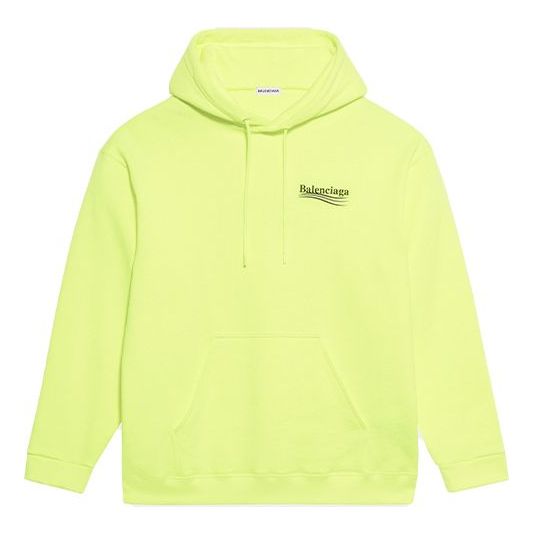 (WMNS) Balenciaga Alphabet Logo Yellow Hoodie 578135TJVD47110