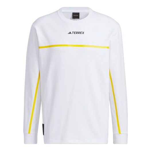 adidas National Geographic Long Sleeve Tech Tee 'Beige Yellow' IL8976