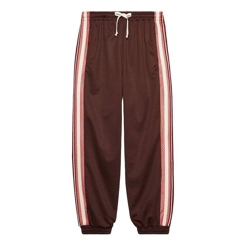 GUCCI Jogging pant with G rhombus patch 'Maroon' 587398-XJBOJ-2073