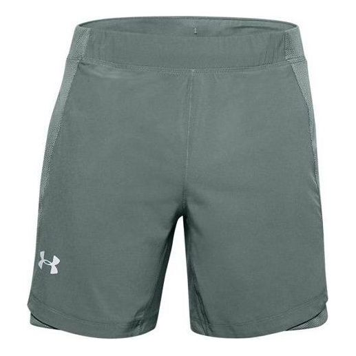 Under Armour Qualifier SpeedPocket 7 inch Shorts 'Green' 1326600-424