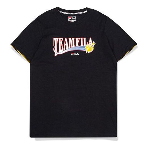 FILA FUSION Basketball Series Short Sleeve Black T11M022116F-BK