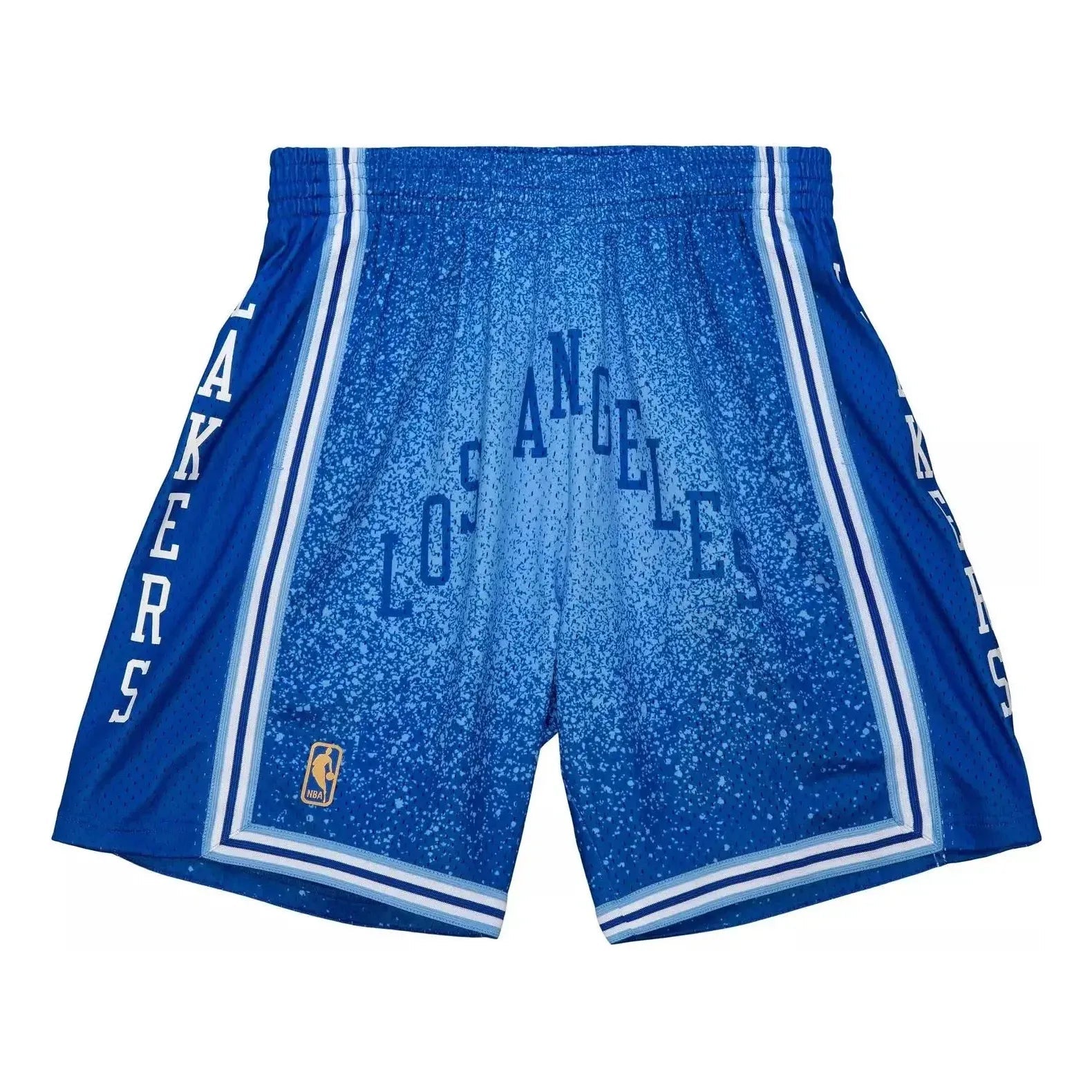 Mitchell & Ness x NBA Los Angeles Lakers Spray Paint Swingman Shorts 'Blue' SMSH4574-LAL96PPPLBBL