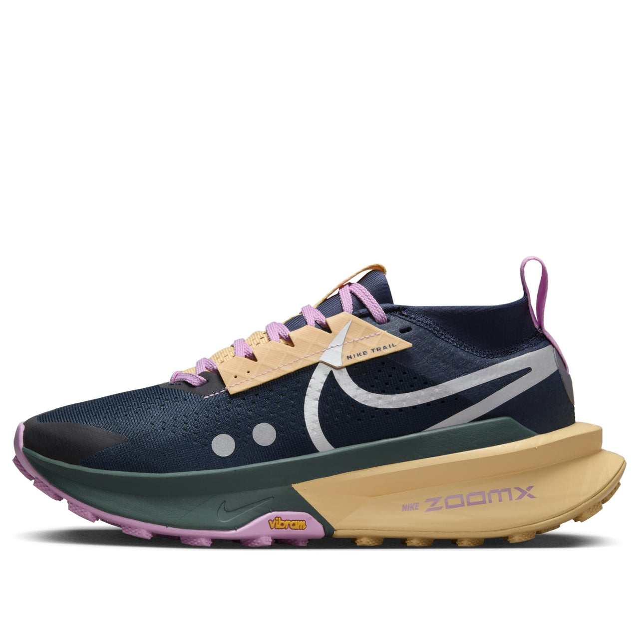 (WMNS) Nike ZoomX Zegama 2 'Navy Celestial Gold Vintage Green' FD5191-401