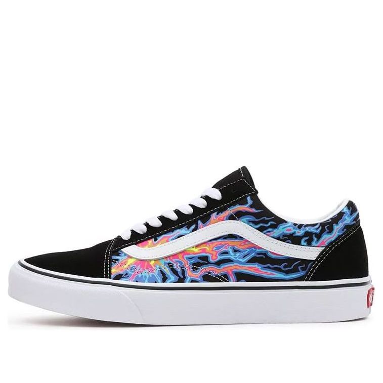 Vans Electric Flame Old Skool 'Black White Blue' VN0A5KRFB03