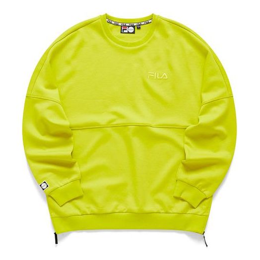 Fila Loose Round Neck Pullover Long Sleeves Unisex Green T11U116205F-YE