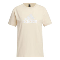 (WMNS) adidas RCO BOS T-Shirt Asia Sizing 'Beige' IP7085