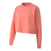 (WMNS) PUMA Evide Logo Sweatshirt 'Pink' 599174-27