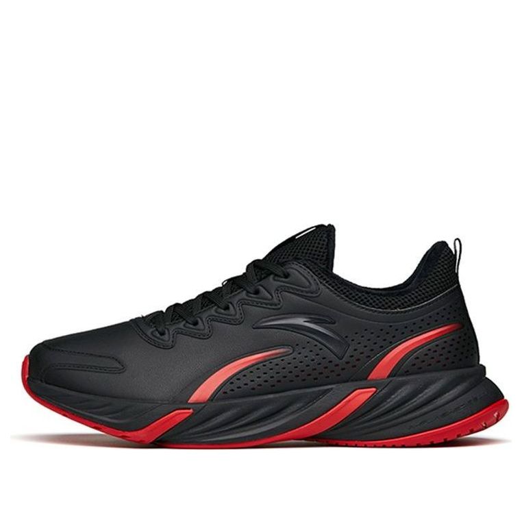 ANTA Running Series Sneakers Fleeced 'Black Red' 112145523-10