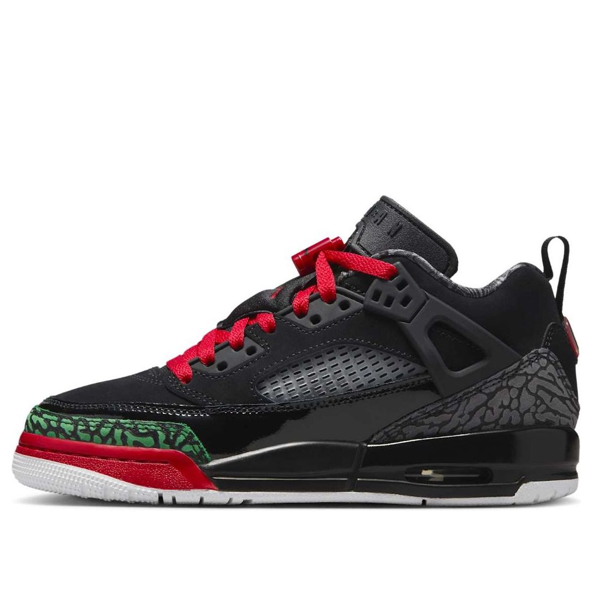 (GS) Air Jordan Spizike Low 'Black Classic Green Red' FQ3950-060