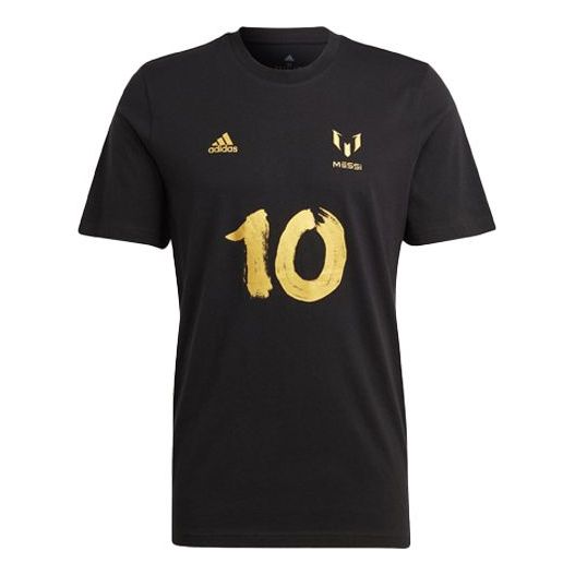 adidas Messi Football Cny Graphic Tee 'Black' HY1013