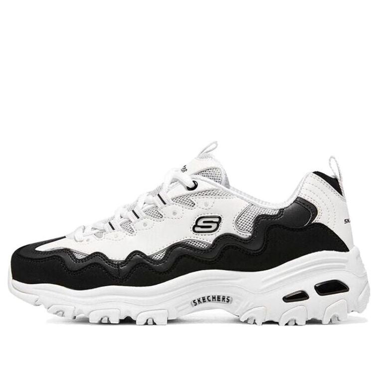 (WMNS) Skechers D'LITES 1.0 'White Black' 149792-WBK