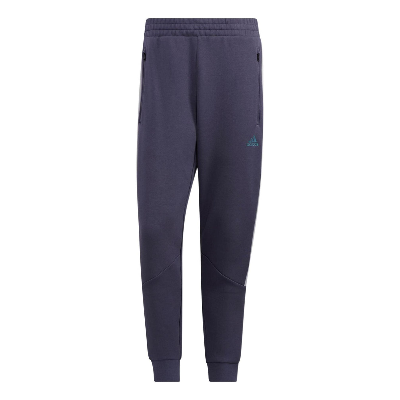 Men's adidas St Blok Knpnt Logo Printing Elastic Waistband Bundle Feet Sports Pants/Trousers/Joggers Blue HM2988