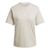 (WMNS) adidas Essentials 3-Stripes Cotton T-Shirt 'Beige White' JE1237