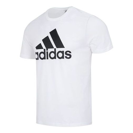 adidas Essentials Single Jersey Big Logo Tee 'White' IC9349