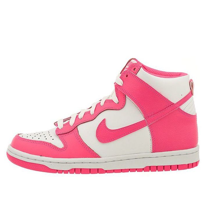 (GS) Nike Dunk high Skate shoes 'Pink Blue' 308319-127