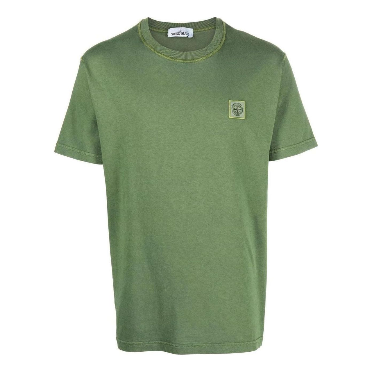 STONE ISLAND Plain Logo T-shirt 'Olive' 771523742-V0158