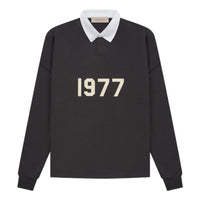 Fear of God Essentials SS22 1977 Henley Rugby Polo Shirt 'Iron' FOG-SS22-123