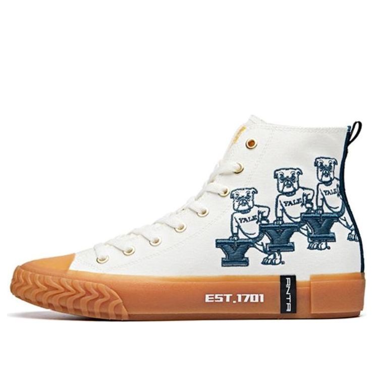 ANTA x Yale Canvas High 'White Gum' 112028650-8