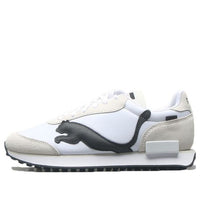 PUMA Unisex Future Rider Risk Alert Running Shoes White/Black 380864-01