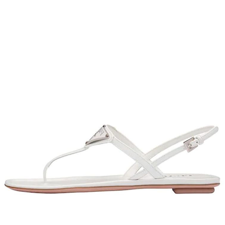 (WMNS) PRADA Cross Strap Sandals 'White' 1Y032M_069_F0009_F_005