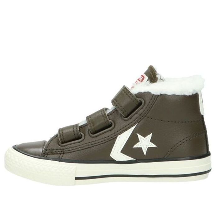 Converse Star Player EV 3V Kid's Trainers Brown/White 658153C
