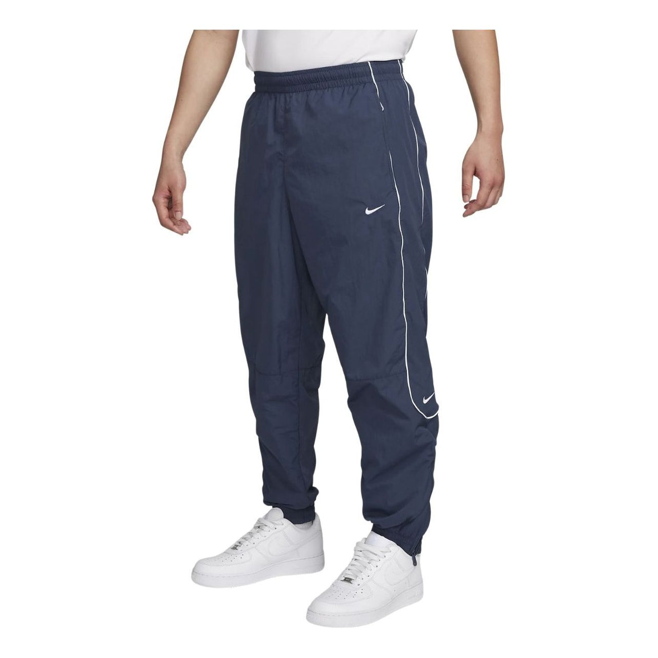 Nike Solo Swoosh Knit Zippered Pants 'Thunder Blue' FB8621-437