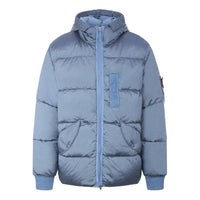 STONE ISLAND Hooded Down Jacket 'Mid Blue' 771543619-V0046