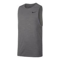 Nike Superset Solid Color Training Quick Dry Gym Vest Gray AQ0464-056