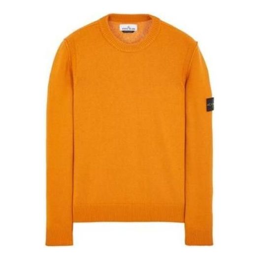 STONE ISLAND Lambswool Crewneck Sweater 'Rust' 7915508A3-V0013