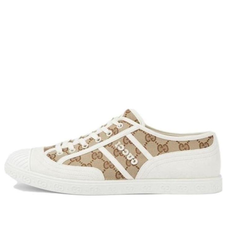 Gucci GG Canvas Trainer 'Beige Ebony' 759055FAC199756