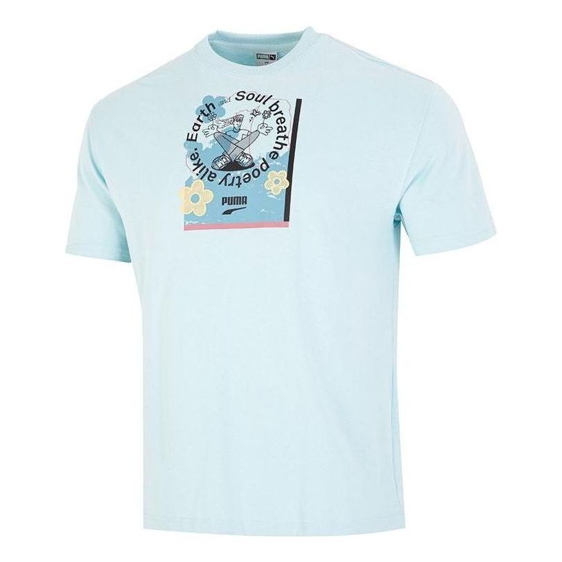PUMA Downtown Graphic T-Shirt 'Blue' 537739-30