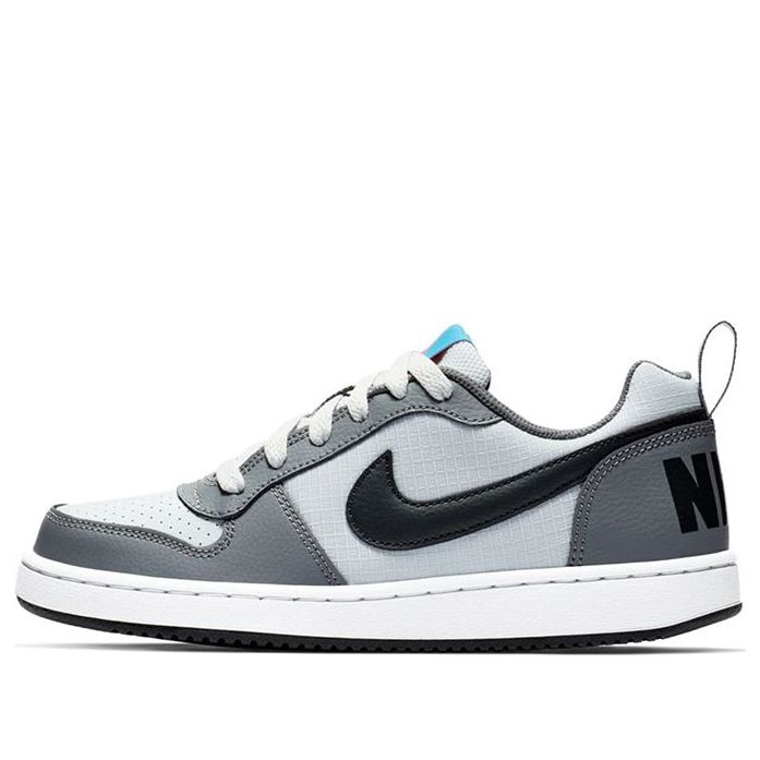 (GS) Nike Court Borough Low Shoes Grey/Black/Blue 839985-006