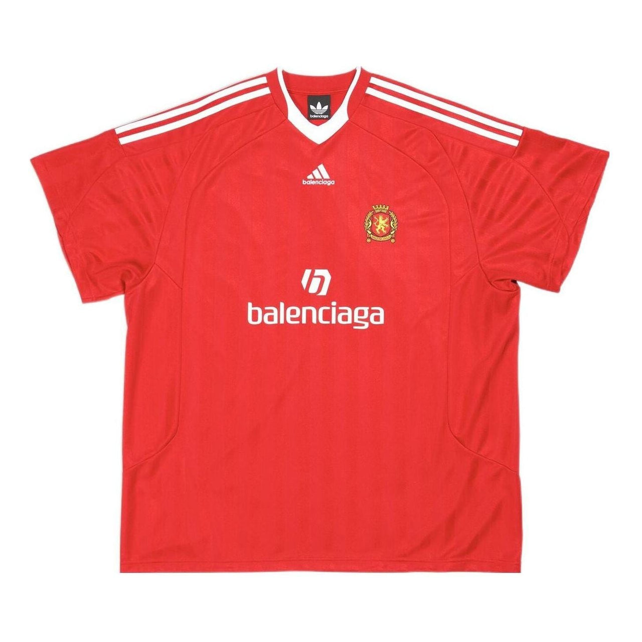 Balenciaga x adidas Soccer T-Shirt Oversized 'Red' 723663TNV136400