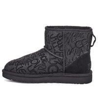 (WMNS) UGG Classic Mini Sparkle Graffiti 1107034-BLK