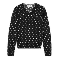 (WMNS) COMME des GARCONS PLAY Polka Dot V-Neck L/S T-Shirt Black Emblem 'Black' AZ-N035-051-1