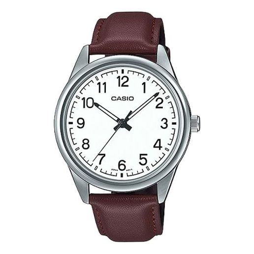 CASIO DRESSSerieses Business Men'ses Mens Silver Analog MTP-V005L-7B4