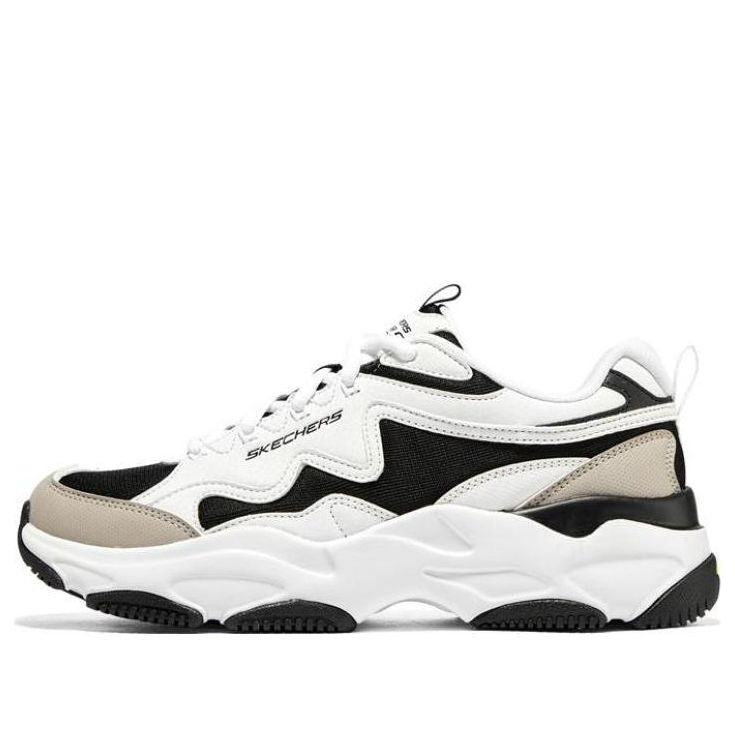 (WMNS) Skechers Lander S Shoes 'White Black Beige' 896157-WBK