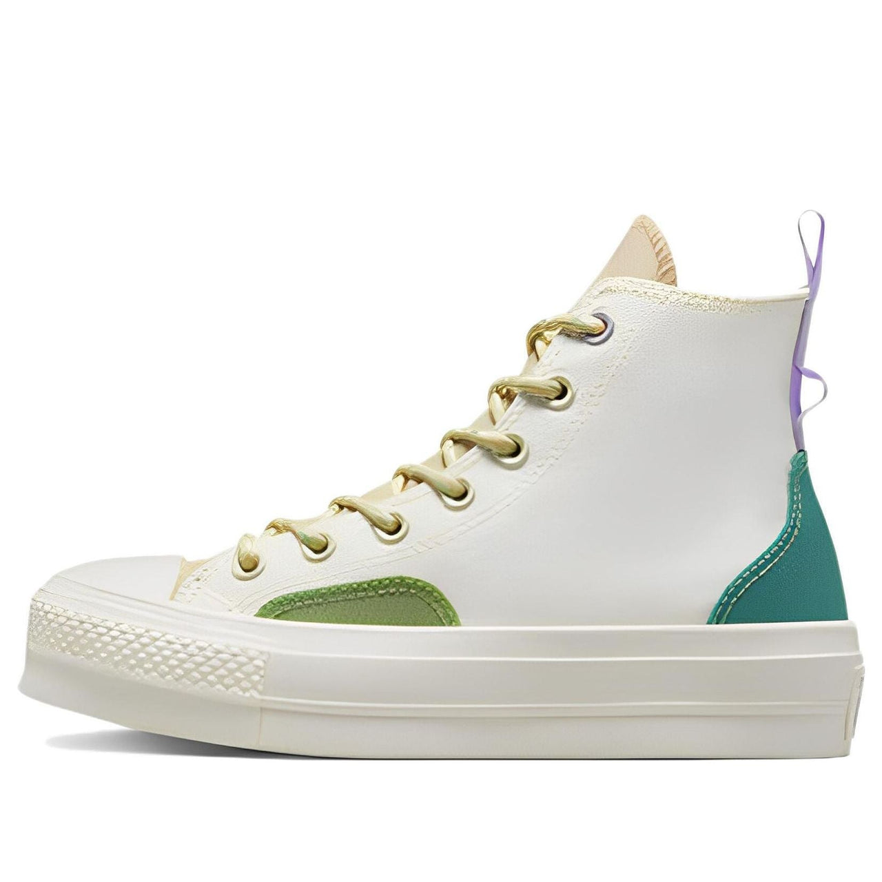 (WMNS) Converse Chuck Taylor All Star Lift Platform High 'Colorblock Overlay Algae Coast' A05127C