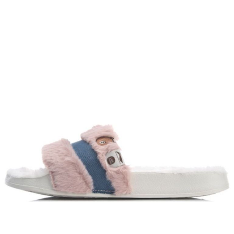 Li-Ning x LINE FRIENDS Slides 'White Pink' AGAQ031-2