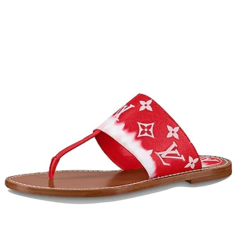 (WMNS) LOUIS VUITTON Palma Slides 'Red Monogram' 1A7TRA