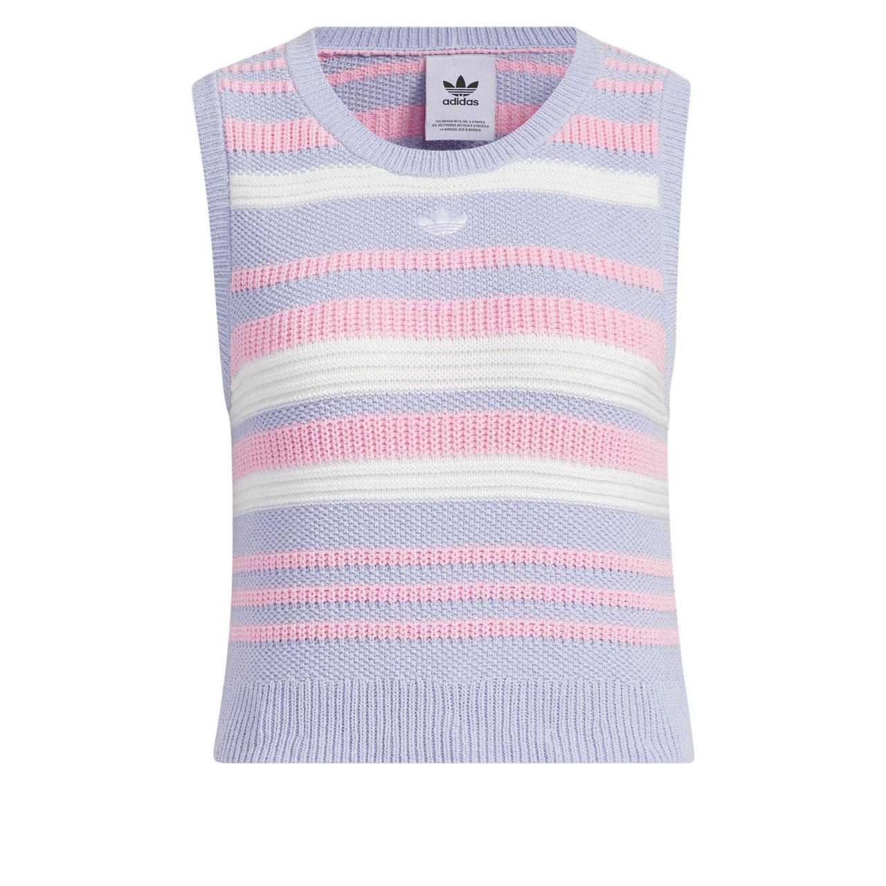 (WMNS) adidas originals Summer Knit Striped Tank Top Asia Sizing 'Purple White Pink' JI7053